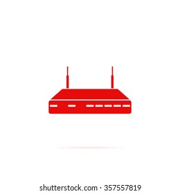 Icon Wireless Router with the antenna.