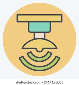 Icon Wireless Signal. related to Satellite symbol. color mate style. simple design editable. simple illustration