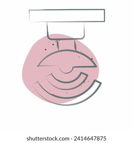 Icon Wireless Signal. related to Satellite symbol. Color Spot Style. simple design editable. simple illustration
