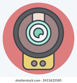 Icon Wireless Surveillance. related to Smart Home symbol. color mate style. simple design editable. simple illustration