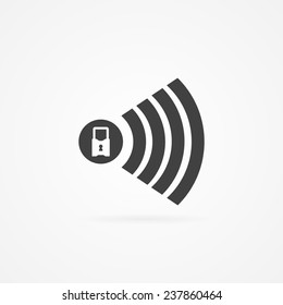 Icon of wireless. Unlocked connection.