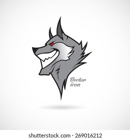 Icon with a wolf's head.