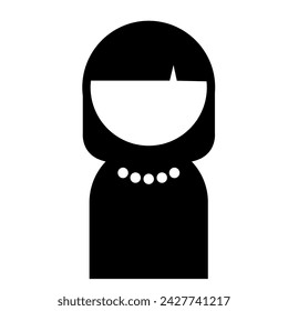 Icon of a woman wearing a necklace