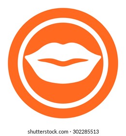 Icon of woman's lips