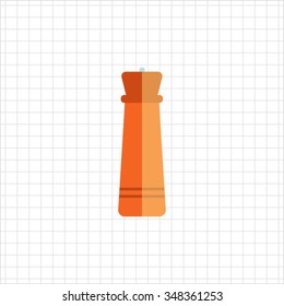 Icon of wooden pepper mill