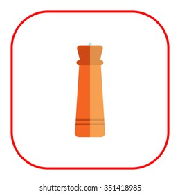 Icon of wooden pepper mill