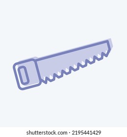 Icon Woodworking. suitable for education symbol. two tone style. simple design editable. design template vector. simple illustration