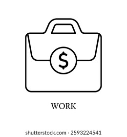 Icon a work, isolated against a clean background.
