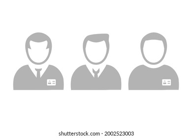 icon worker on a white background, vector illustration