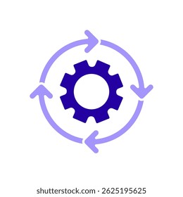 Icon a workflow, isolated against a clean background.