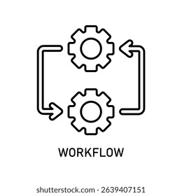 Icon a workflow, isolated against a clean background.