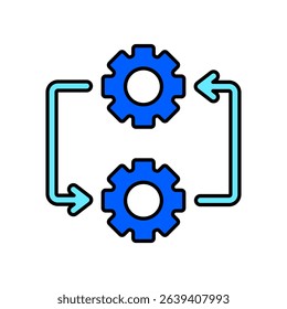 Icon a workflow, isolated against a clean background.
