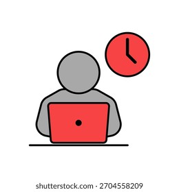 Icon a working, isolated against a clean background.