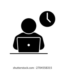 Icono de un trabajo, aislado contra un fondo limpio.