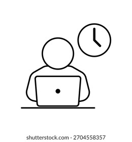 Ícone um trabalho, isolado contra um fundo limpo.