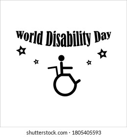 
icono del Día Mundial de la Discapacidad. ilustración de día de discapacidad.vector