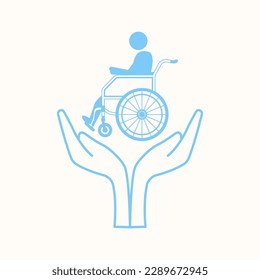 icon for world disable day, symbol of disabled day commemoration