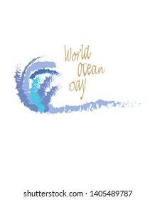icon of the world ocean day