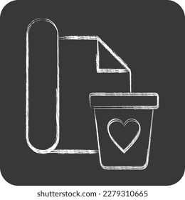 Icon Wrapping. related to Black Friday symbol. shopping. simple illustration
