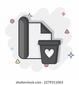 Icon Wrapping. related to Black Friday symbol. shopping. simple illustration