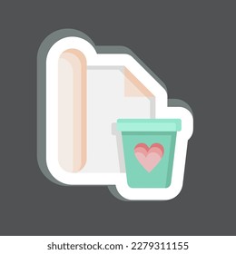 Icon Wrapping. related to Black Friday symbol. shopping. simple illustration