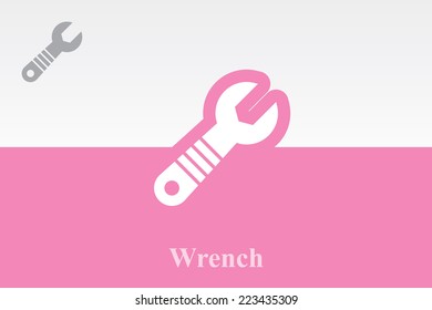 icon of Wrench. Eps-10.