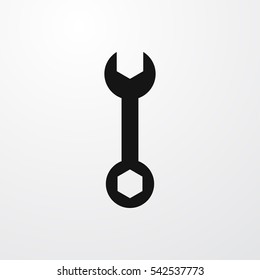  icon wrench illustration isolated vector sign symbol