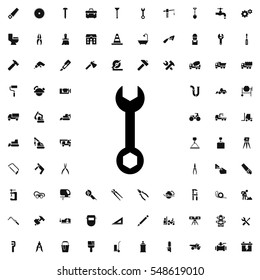  icon wrench illustration isolated vector sign symbol