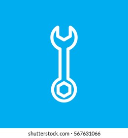  icon wrench illustration isolated vector sign symbol
