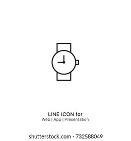 Icon wristwatch graphic design single icon vector