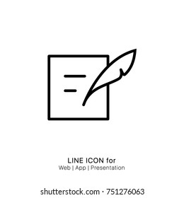 Icon write graphic design single icon vector

