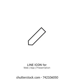 Icon write message pencil  edit graphic design single icon vector