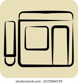 Icon Writing Blog. related to Dropshipping symbol. hand drawn style. design editable