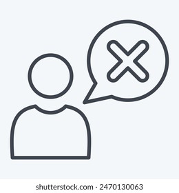 Ungültiges Symbol. bezieht sich auf Lösches Symbol. Linienstil. Einfache Entwurfsdarstellung