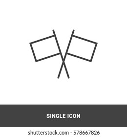 Icon x flag Single Icon Graphic Design