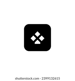 icono x moderno, simple, abstracto