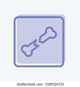 Icon X Ray. suitable for education symbol. two tone style. simple design editable. design template vector. simple illustration