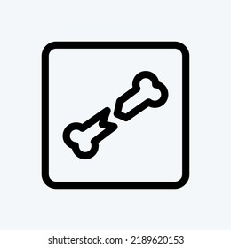 Icono X Ray. adecuado para el símbolo educativo. estilo de línea. diseño simple editable. vector de plantilla de diseño. ilustración simple