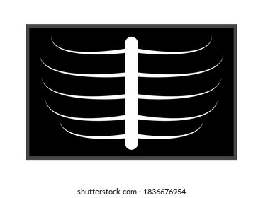 Icon of an x-ray with ribs.