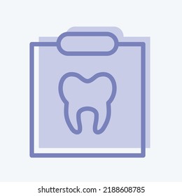 Icon X-Ray. suitable for medicine symbol. two tone style. simple design editable. design template vector. simple illustration