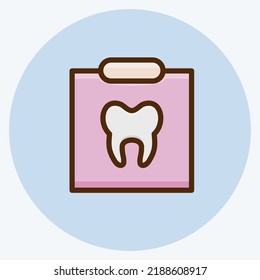 Icono Rayo X. adecuado para el símbolo de la medicina. estilo plano. diseño simple editable. vector de plantilla de diseño. ilustración simple