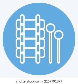 Icon Xylophone Toy. suitable for Toy symbol. blue eyes style. simple design editable. design template vector. simple symbol illustration