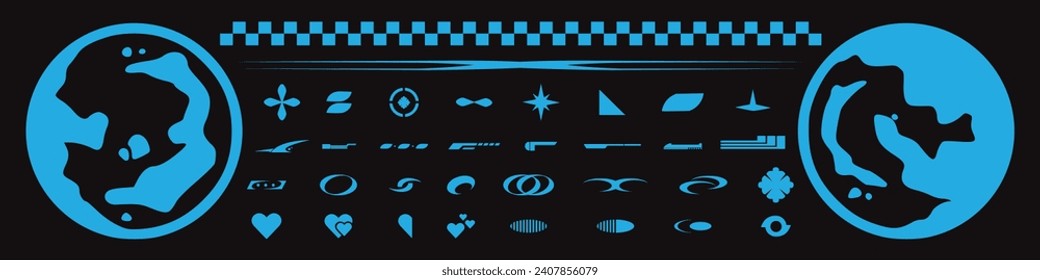 Icon Y2k style, streetwear, Futuristic, Cyber y2k, Retro Futurist, Graphic Geometric, Technology, Star