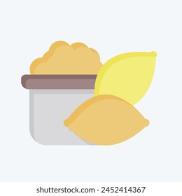 Icon Yams. related to Healthy Food symbol. flat style. simple design illustration