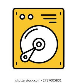 Icon of a yellow external hard drive