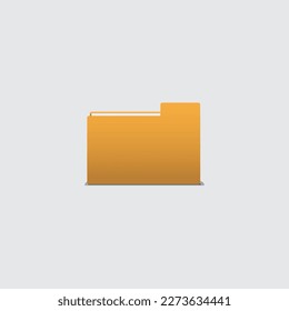The icon yellow file white paper inside