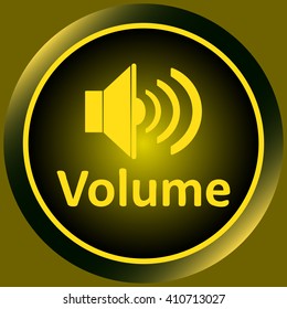 Icon yellow loudspeaker