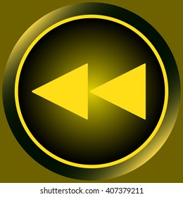 Icon yellow scrolling symbol back