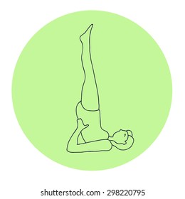 Icon yoga asana