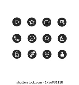 Icon for your online dating app or website